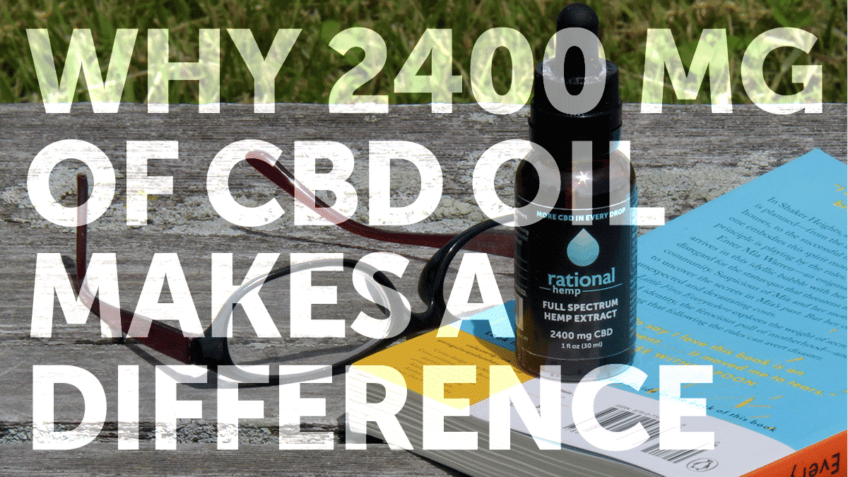"Why 2400 of CBD oil makes a difference" blog header image